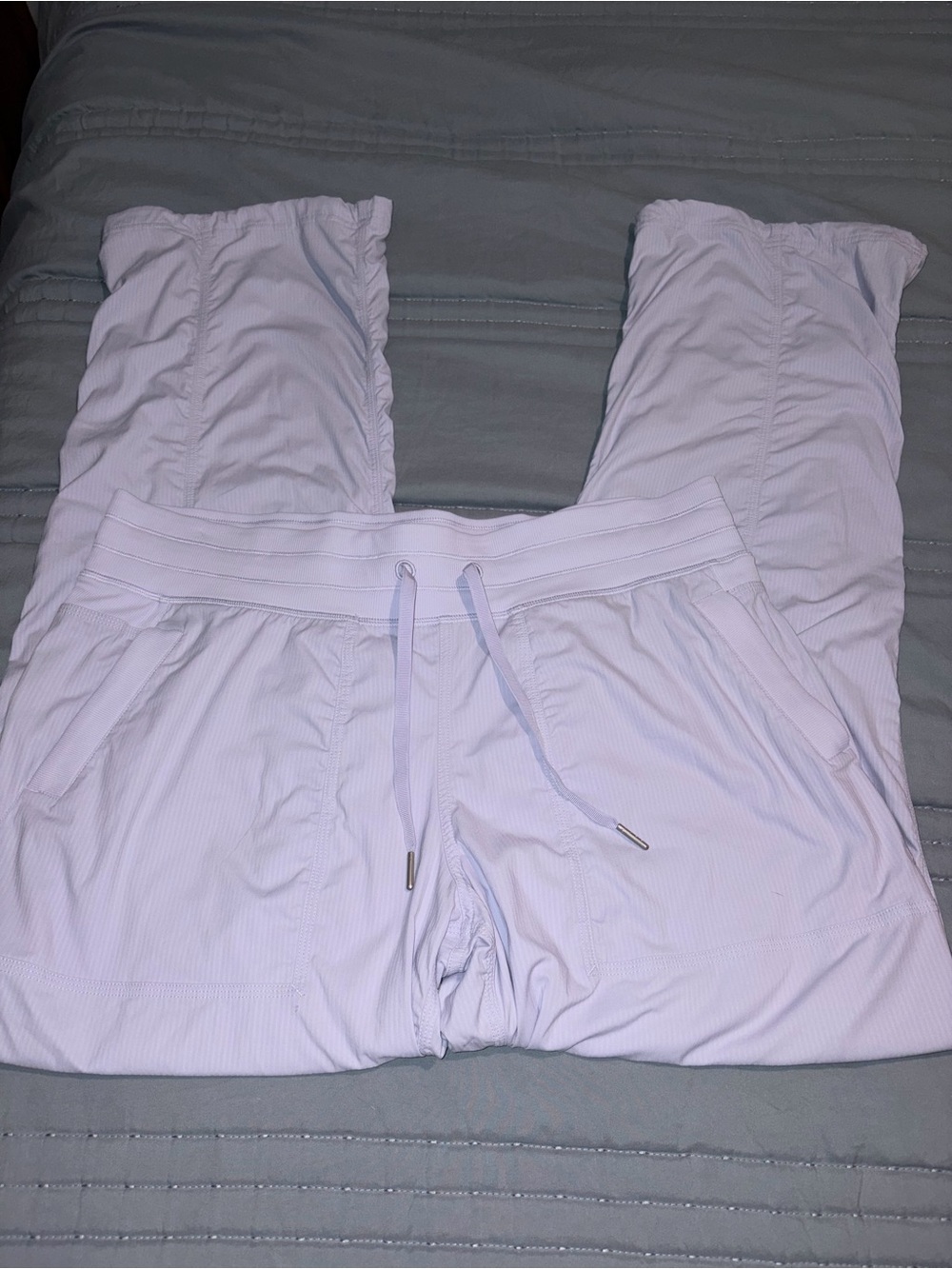 lululemon athletica Lavender ribbed Drawstring Joggers size 14